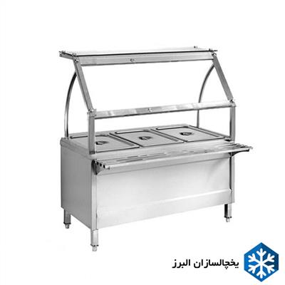 کانتر گرم 120 سانتی برقی گازی (سه لگن)