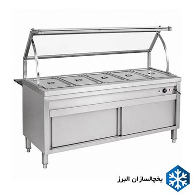کانتر گرم 190 سانتی برقی گازی (5 لگن)