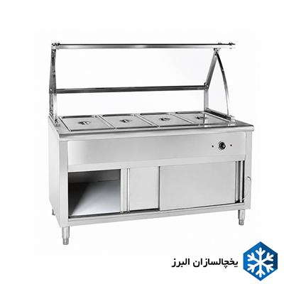 کانتر گرم 150 سانتی برقی گازی (4 لگن)